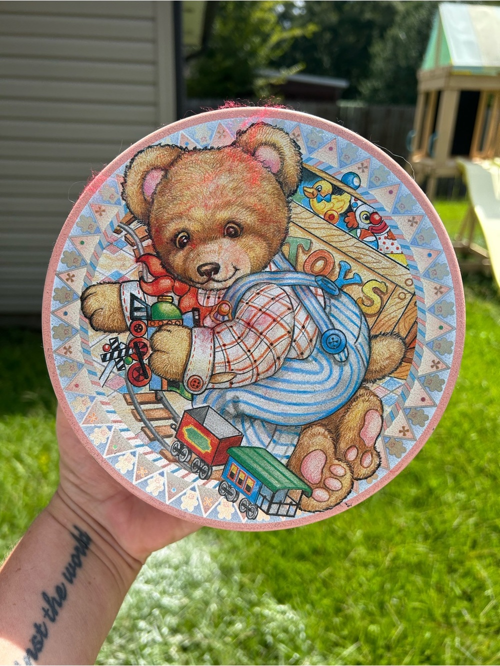 Vintage bear tin